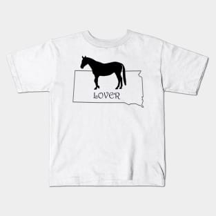 South Dakota Horse Lover Gift Kids T-Shirt